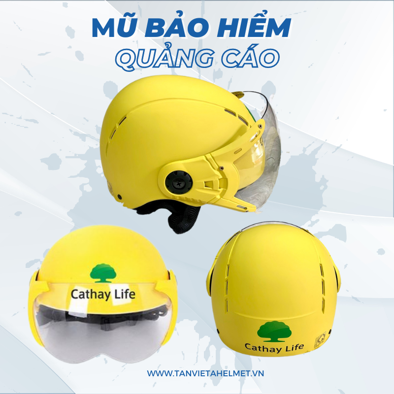 Mũ bảo hiểm quảng cáo - Mũ Bảo Hiểm Tân Việt á - Công Ty TNHH MTV Tân Việt á